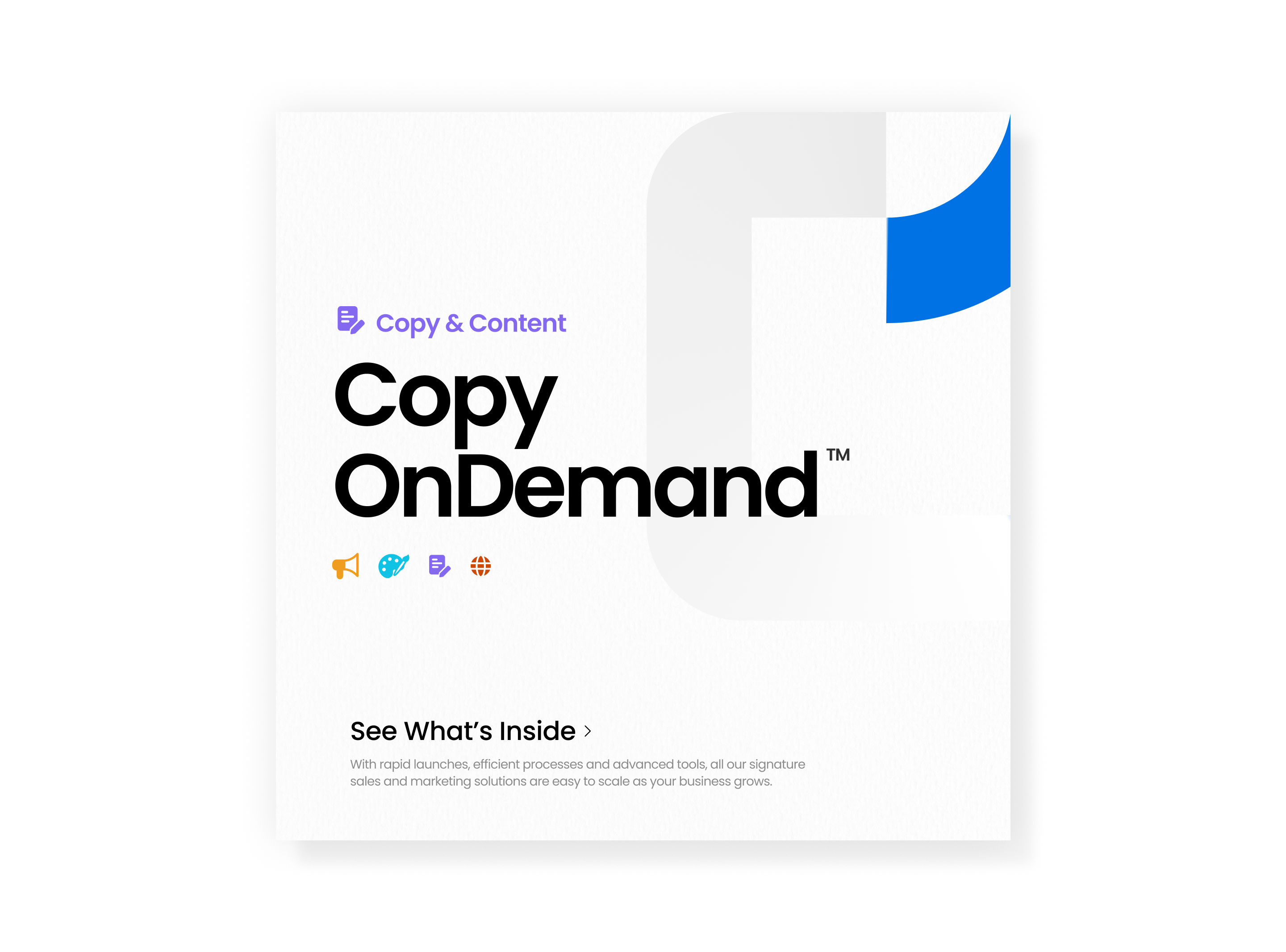 Copy onDemand™